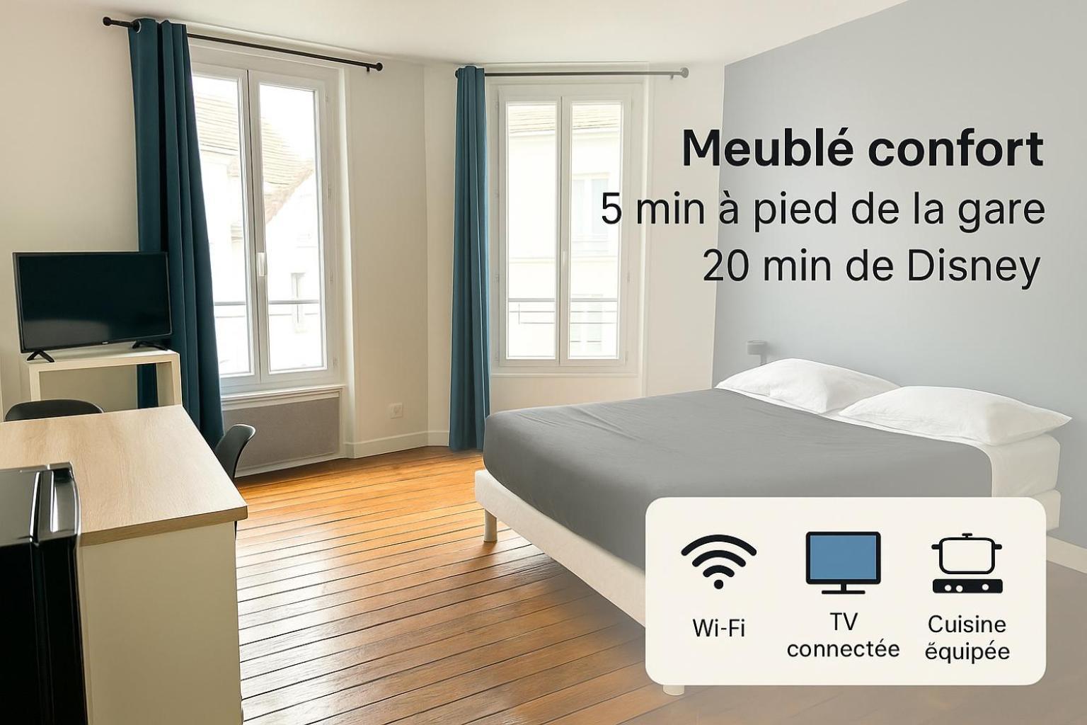 Appartement Maciet 4- Centre Ville Meaux-Gare-Disney Ngoại thất bức ảnh